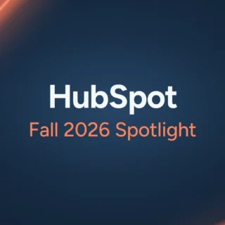 HubSpot Fall 2026 Spotlight graphic on a dark background.